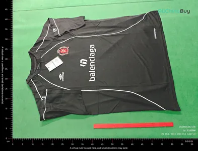 Balenciaga Football Jersey Black QC photo