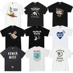 Bunch of Human Made Tees (110 Variants) product photo