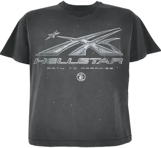 Hellstar Chrome Logo Tee Black (NFC) product photo