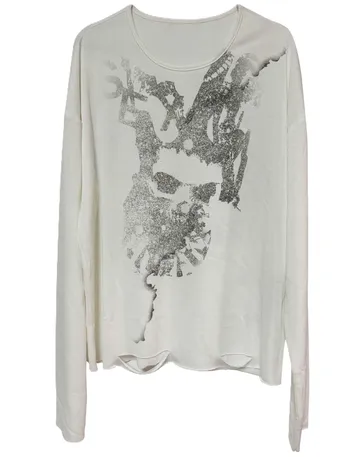 Human Voices White Long Sleeve Tee product photo