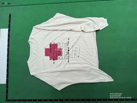 KLICK CLAK White Number Print Long Sleeve Tee QC photo