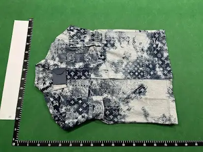 Louis Vuitton Monogram Bandana Short-Sleeved Denim Shirt QC photo