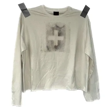 noEmosen White Cross Long Sleeve product photo