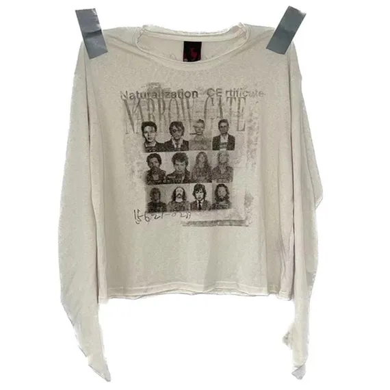 noEmosen White Wanted Poster Print Long Sleeve product photo