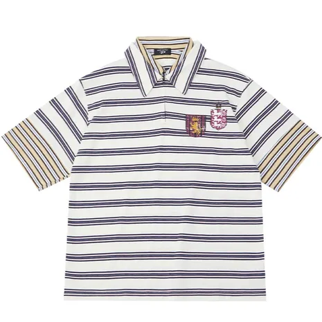 PEOPLESENSE Striped Crown Badge Polo product photo