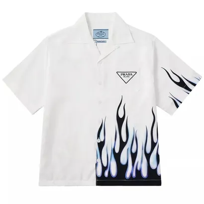 Prada Blue Flame Short Sleeved Shirt product photo