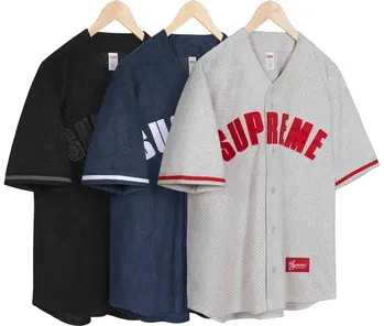 Supreme Ultrasuede Mesh Baseball Jersey product photo
